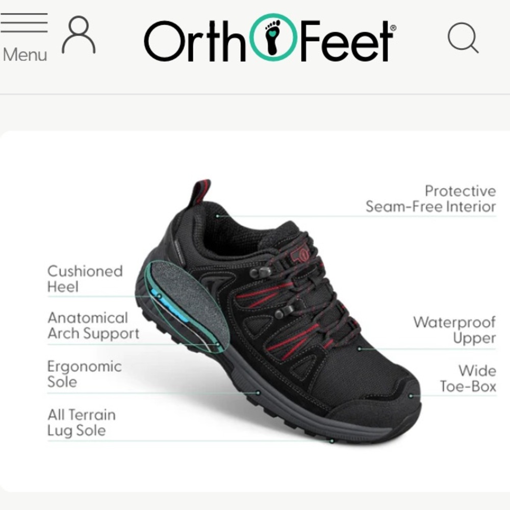 NWT Orthofeet Moravia Waterproof Sneakers Women’s 11 Medium - Picture 12 of 14